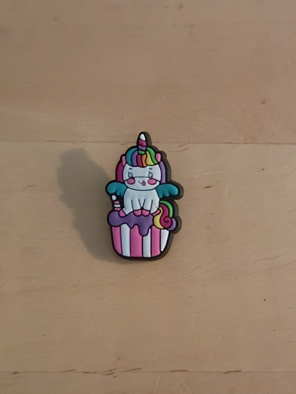 10 for $10 Jibbitz Croc Charms - Unicorn w/ Wings on Cupcake - New Shoe Charm